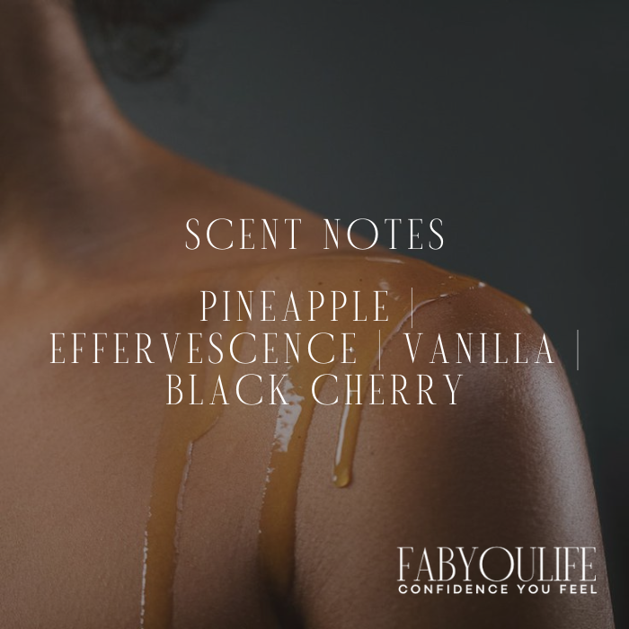 Fast-absorbing fruity body oil for dry, sensitive skin