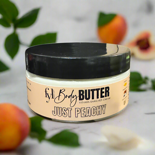 peach scent whipped body butter
