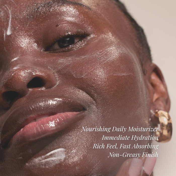 face moisturizer texture with callouts