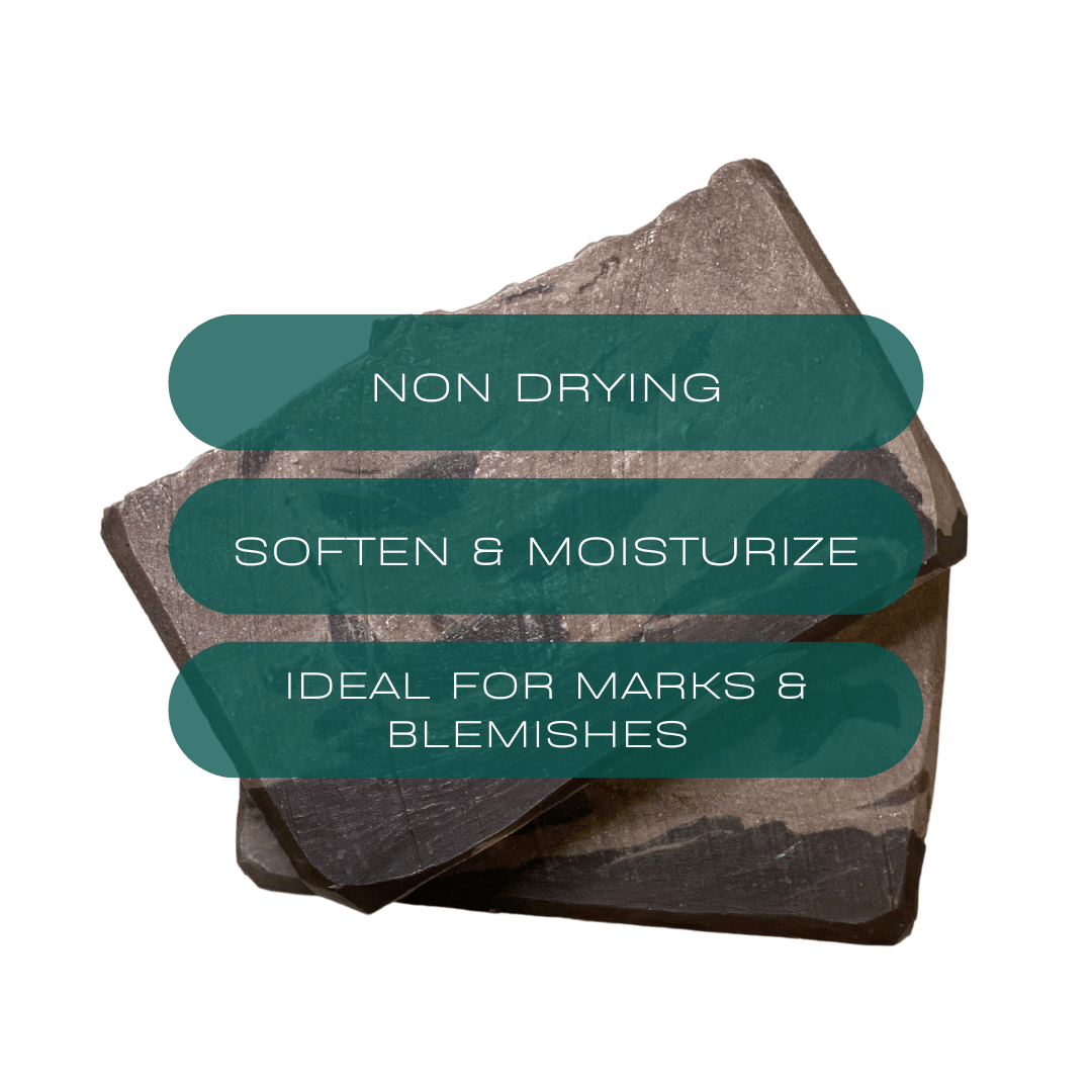 cocoa butter bar soap to moisturize and clean skin without leaving it dry.