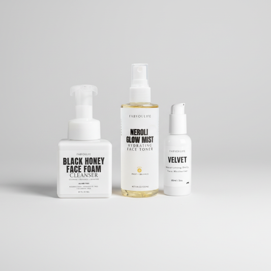 Fab Face Essentials Bundle | Easy 3-Step Face Ritual: Cleanse, Tone, Moisturize