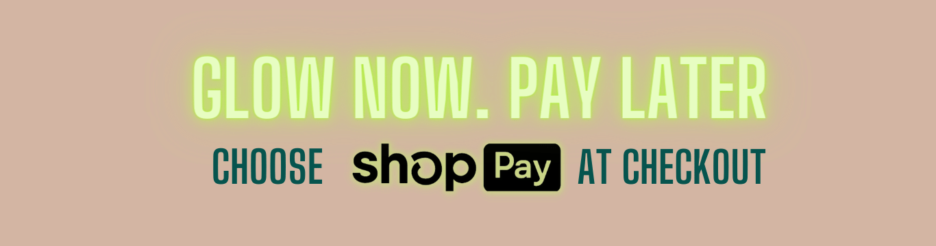 glow now. pay later with flexible payment arrangements at checkout