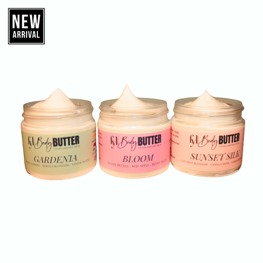 Soft Life in Bloom Mini Body Butter Bundle – Travel-size set with floral hydration and lasting moisture.