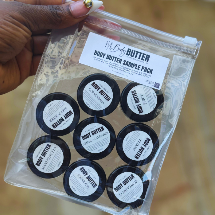 FABYOULIFE Body Butter Discovery Pack featuring sample-size whipped body butters in assorted signature scents
