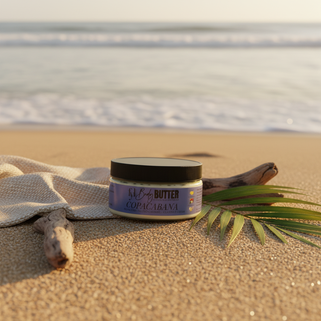 Jar of fabyoulife Body Butter Copacabana on a white background