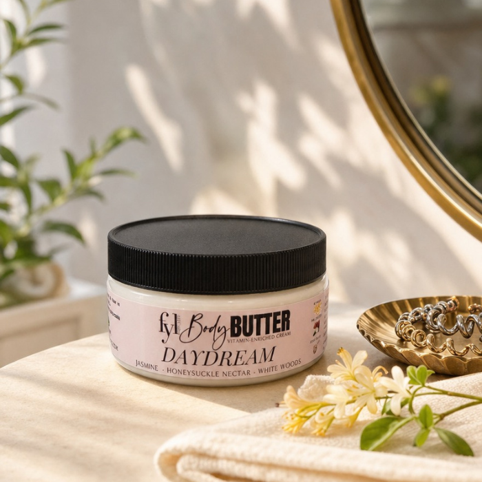 FABYOULIFE Daydream Body Butter styled for an everyday moisturizing body-care ritual.