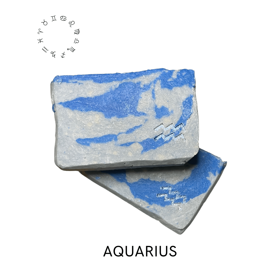Awaken Your Inner Rebel 🚀 Aquarius, our Zodiac Soap Bar celebrates your innovative nature with unconventional scents. Born between January 20 and February 18, Aquarians march to the beat of their own drum. Gift this soap to the forward-thinkers in your life who love to challenge the status quo. Awaken your inner rebel and break free from conformity.