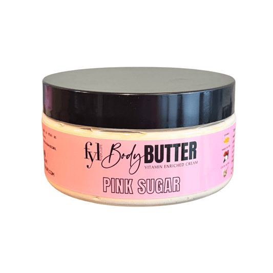 body butter moiturizing cream for skin. An intoxicating blend of cotton candy, caramel, vanilla, strawberry, fig leaf, plums, mandarin, lemon drop, and raspberry. Finishing with soft musk.