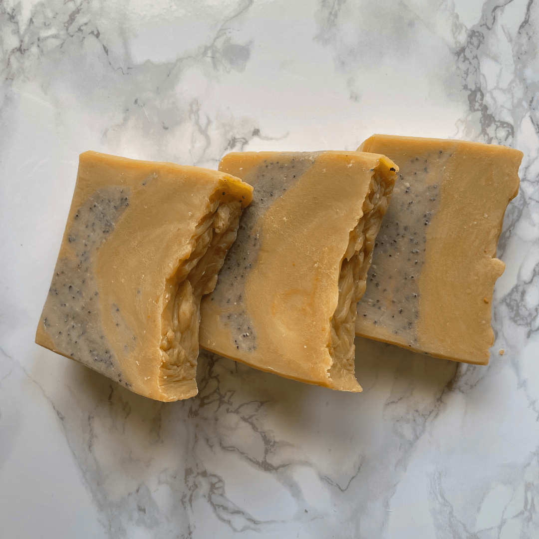 natural soap made with bananas