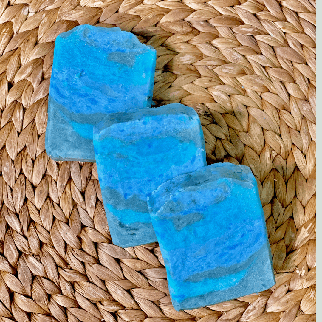 seamoss bar soap with shea butter to soothe and moisturize dry skin